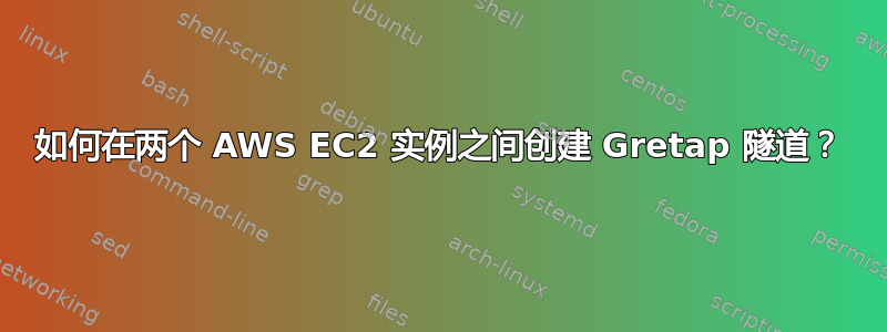 如何在两个 AWS EC2 实例之间创建 Gretap 隧道？