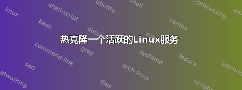 热克隆一个活跃的Linux服务