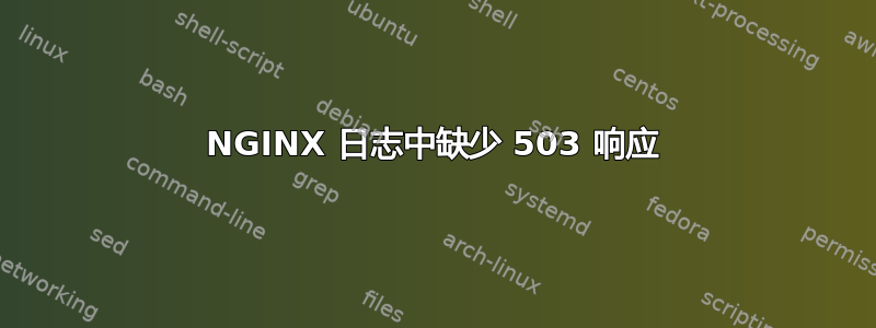 NGINX 日志中缺少 503 响应