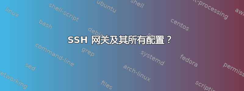 SSH 网关及其所有配置？