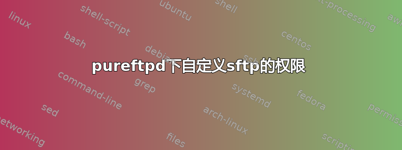 pureftpd下自定义sftp的权限