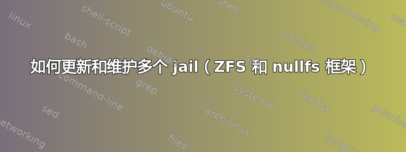 如何更新和维护多个 jail（ZFS 和 nullfs 框架）