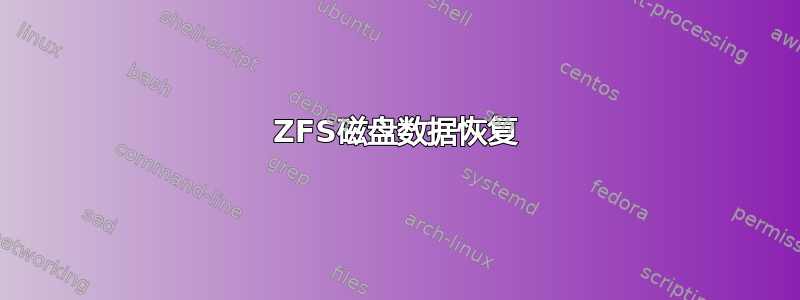 ZFS磁盘数据恢复