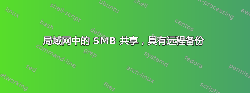 局域网中的 SMB 共享，具有远程备份