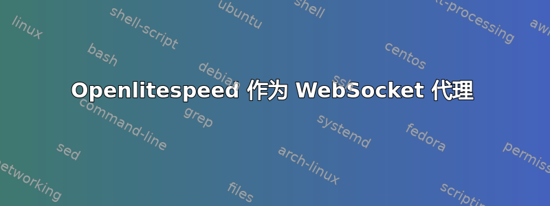 Openlitespeed 作为 WebSocket 代理