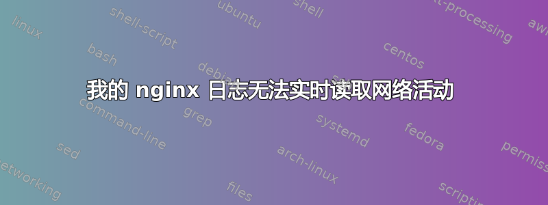 我的 nginx 日志无法实时读取网络活动