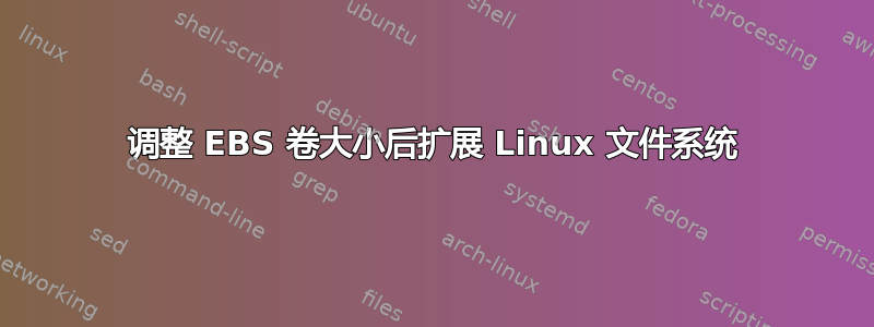 调整 EBS 卷大小后扩展 Linux 文件系统