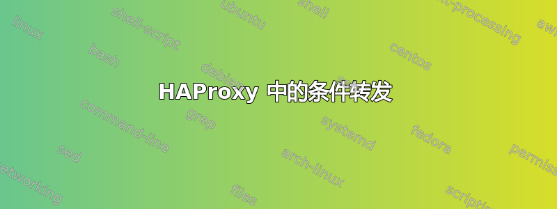 HAProxy 中的条件转发