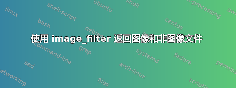 使用 image_filter 返回图像和非图像文件