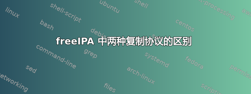 freeIPA 中两种复制协议的区别