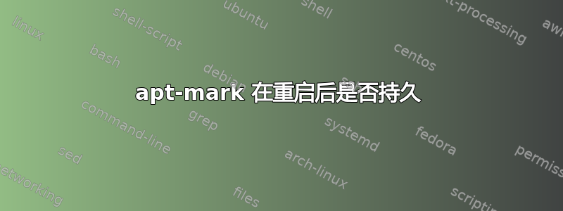 apt-mark 在重启后是否持久