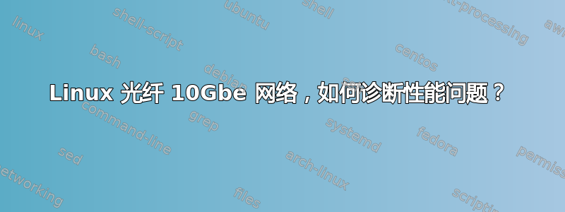 Linux 光纤 10Gbe 网络，如何诊断性能问题？