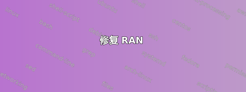 修复 RAN