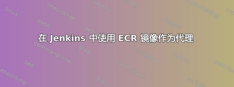 在 Jenkins 中使用 ECR 镜像作为代理