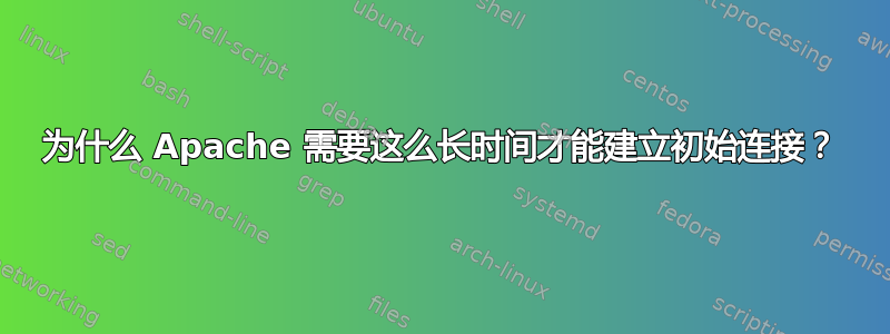 为什么 Apache 需要这么长时间才能建立初始连接？