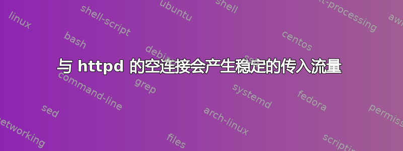 与 httpd 的空连接会产生稳定的传入流量