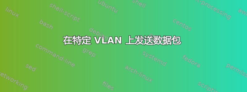 在特定 VLAN 上发送数据包