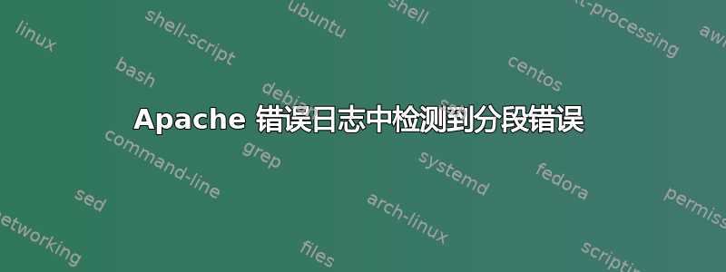 Apache 错误日志中检测到分段错误