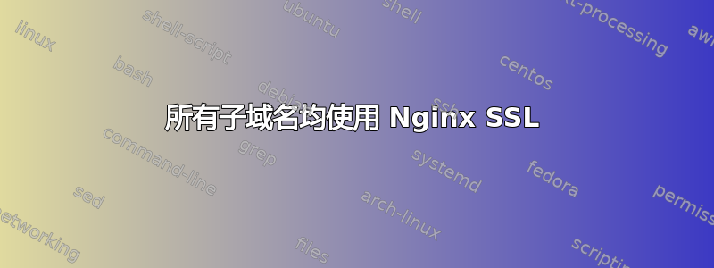 所有子域名均使用 Nginx SSL