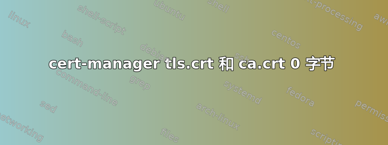 cert-manager tls.crt 和 ca.crt 0 字节