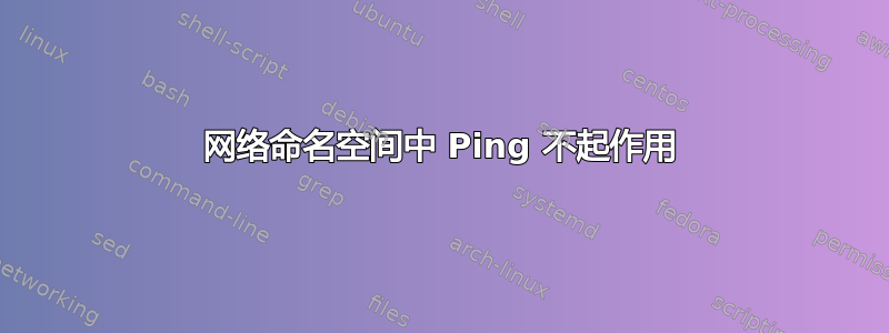 网络命名空间中 Ping 不起作用