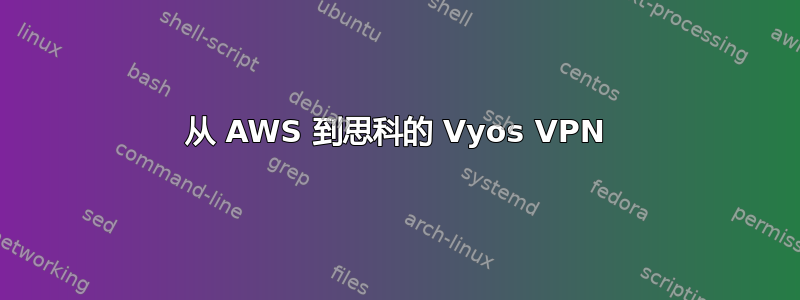 从 AWS 到思科的 Vyos VPN