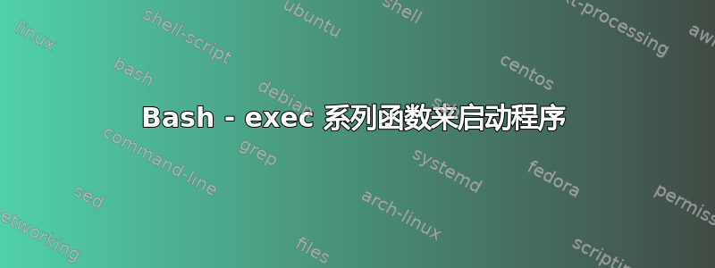 Bash - exec 系列函数来启动程序