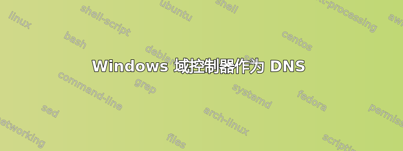 Windows 域控制器作为 DNS