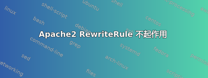 Apache2 RewriteRule 不起作用