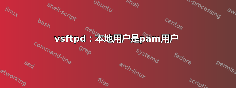 vsftpd：本地用户是pam用户