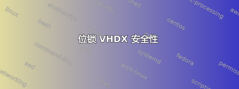 位锁 VHDX 安全性