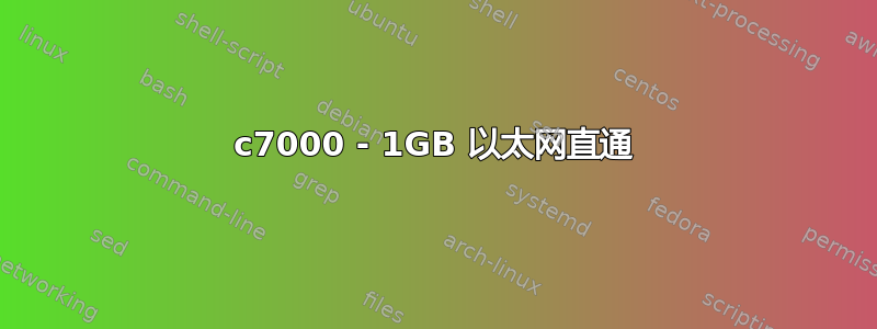 c7000 - 1GB 以太网直通