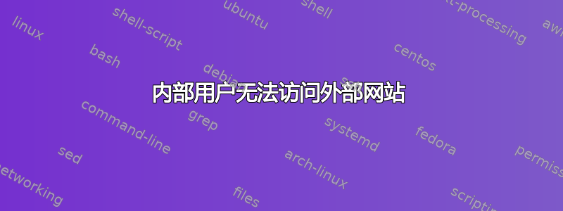 内部用户无法访问外部网站