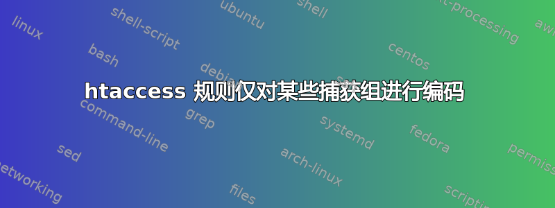 htaccess 规则仅对某些捕获组进行编码