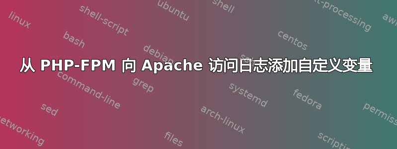 从 PHP-FPM 向 Apache 访问日志添加自定义变量