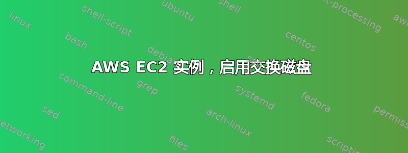 AWS EC2 实例，启用交换磁盘