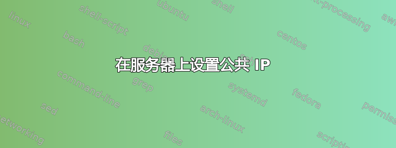 在服务器上设置公共 IP 