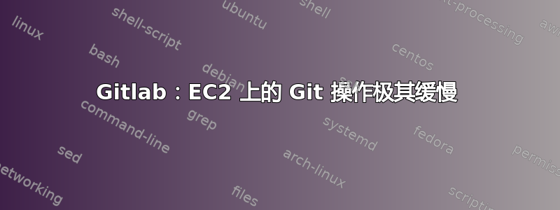 Gitlab：EC2 上的 Git 操作极其缓慢