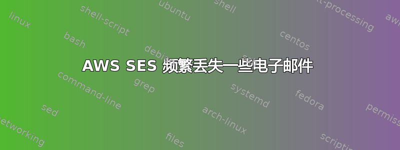 AWS SES 频繁丢失一些电子邮件