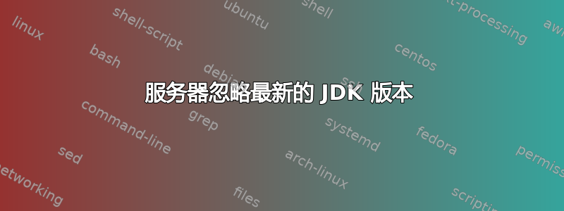 服务器忽略最新的 JDK 版本