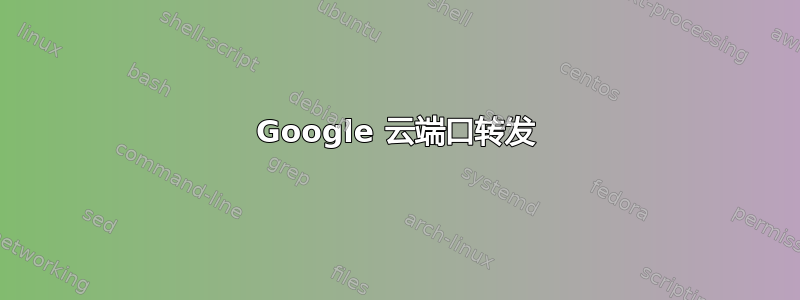 Google 云端口转发