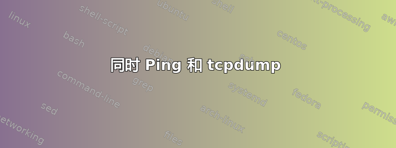 同时 Ping 和 tcpdump