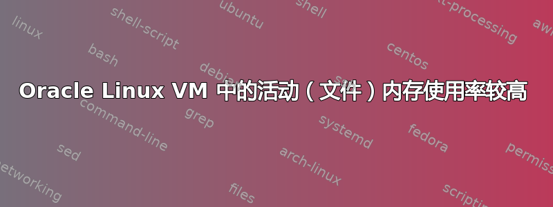 Oracle Linux VM 中的活动（文件）内存使用率较高