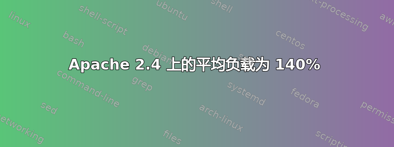 Apache 2.4 上的平均负载为 140%