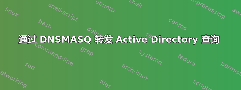 通过 DNSMASQ 转发 Active Directory 查询