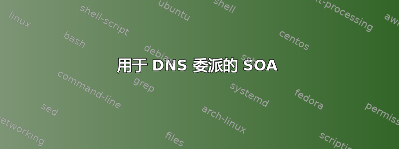 用于 DNS 委派的 SOA