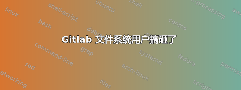 Gitlab 文件系统用户搞砸了