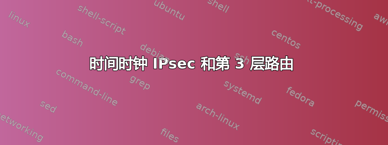 时间时钟 IPsec 和第 3 层路由