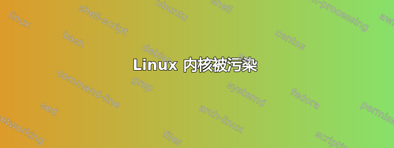 Linux 内核被污染