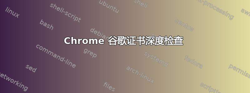 Chrome 谷歌证书深度检查